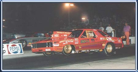 Zeke at the 1989 World Series of Drag Racing